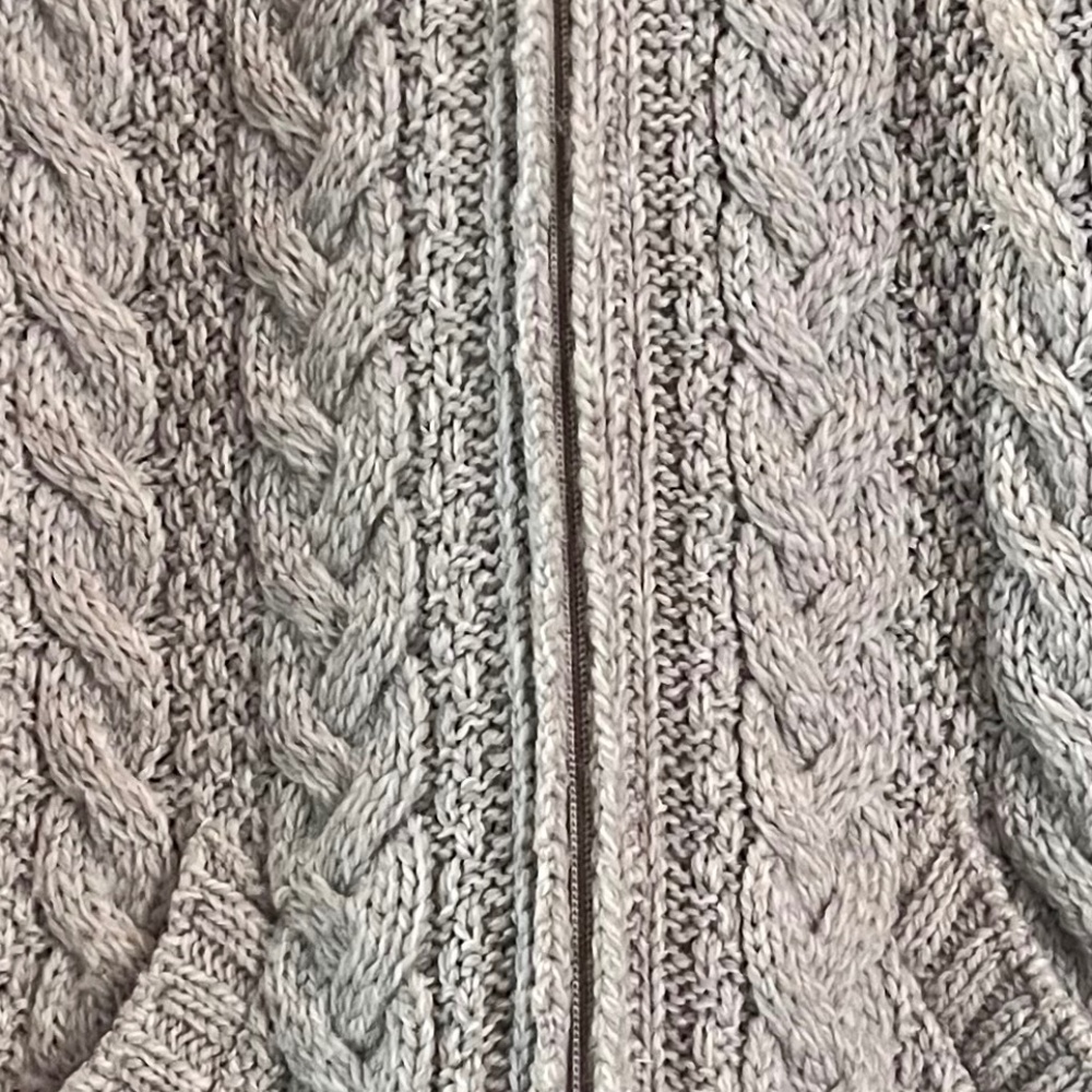 ARAN CRAFTS IRELAND HOODED ZIP CARDIGAN XS - Picture 3 of 9